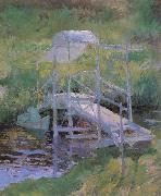 John Henry Twachtman The White Bridge painting